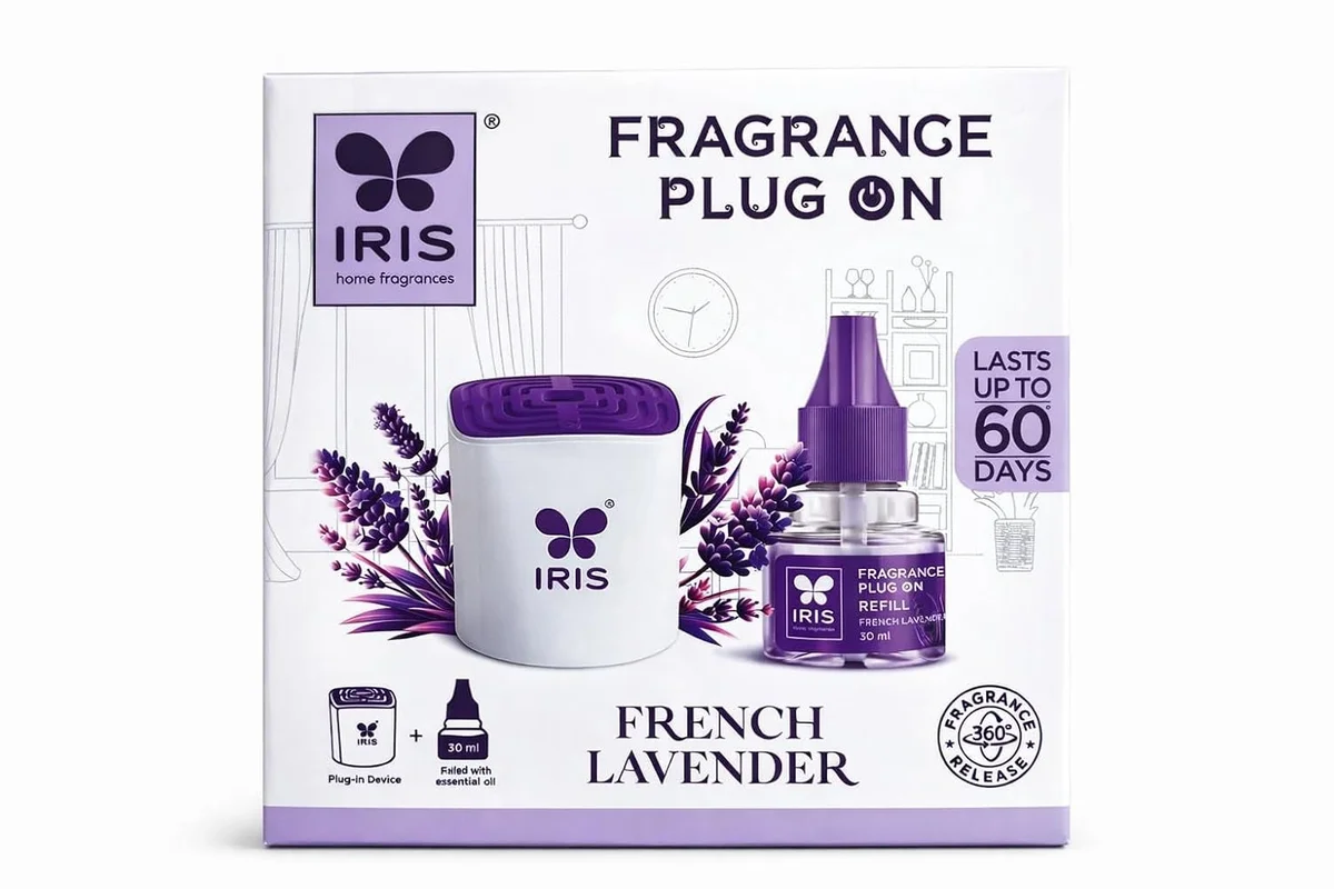 Iris French Lavender fragrance plug in air freshener.