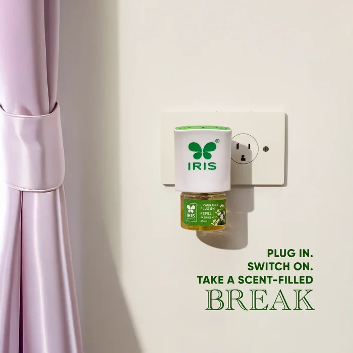 IRIS Jasmine Mist Fragrance Plug On | Electric Air Freshener + 30ml Refill image 3