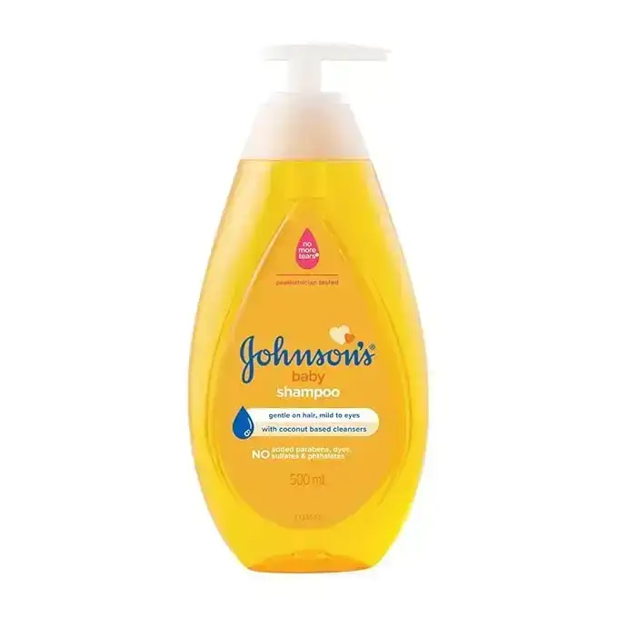 Johnson's Baby No More Tears Shampoo 500ml bottle. Gentle, tear-free formula for baby's delicate hair and scalp.