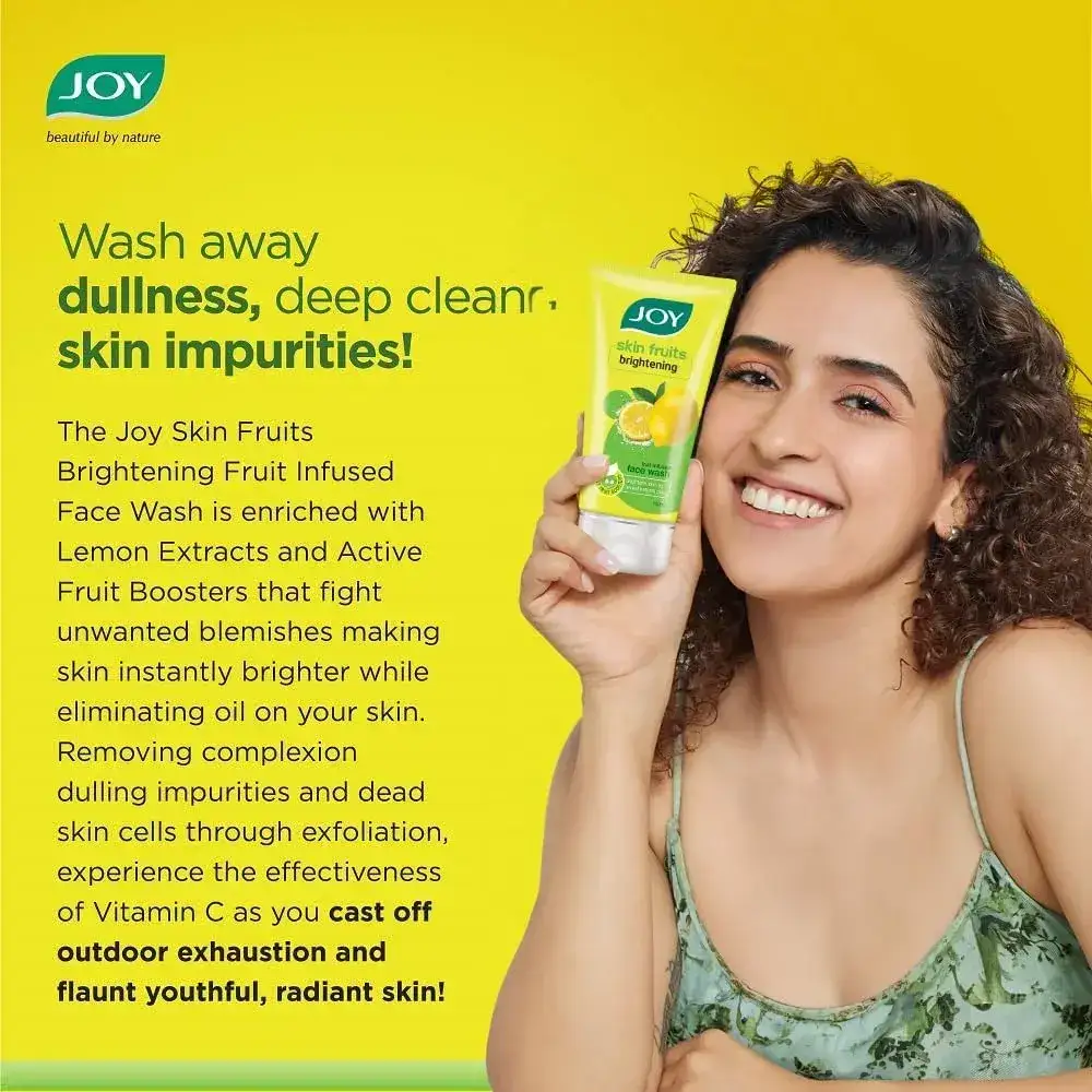 Joy Skin Fruits Lemon Brightening Face Wash, 150ml image 7