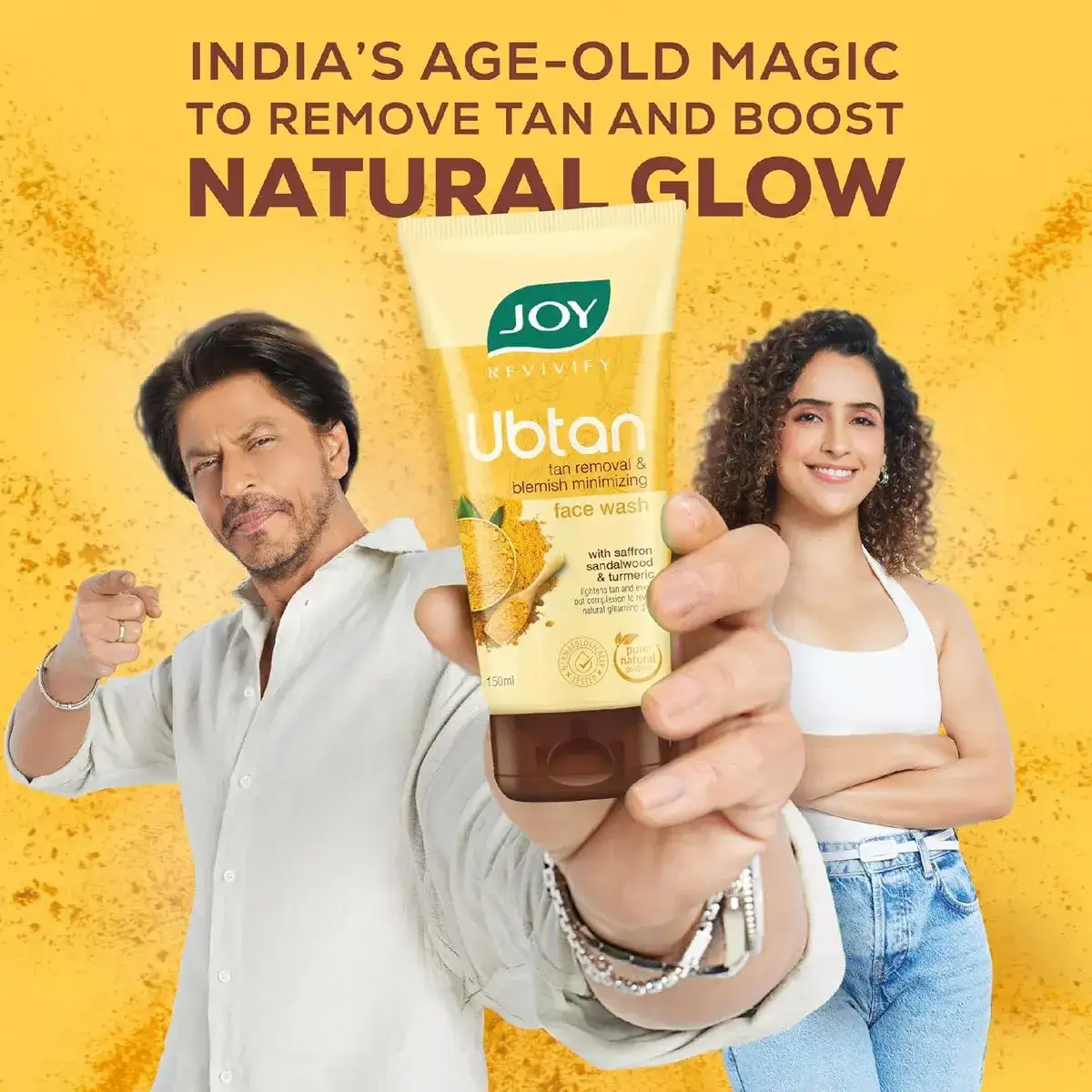 Joy Ubtan Tan Removal Face Wash, 150ml image 3