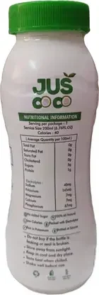 Jus Coco Pure Coconut Water with No Added Sugar 200 ml image 2