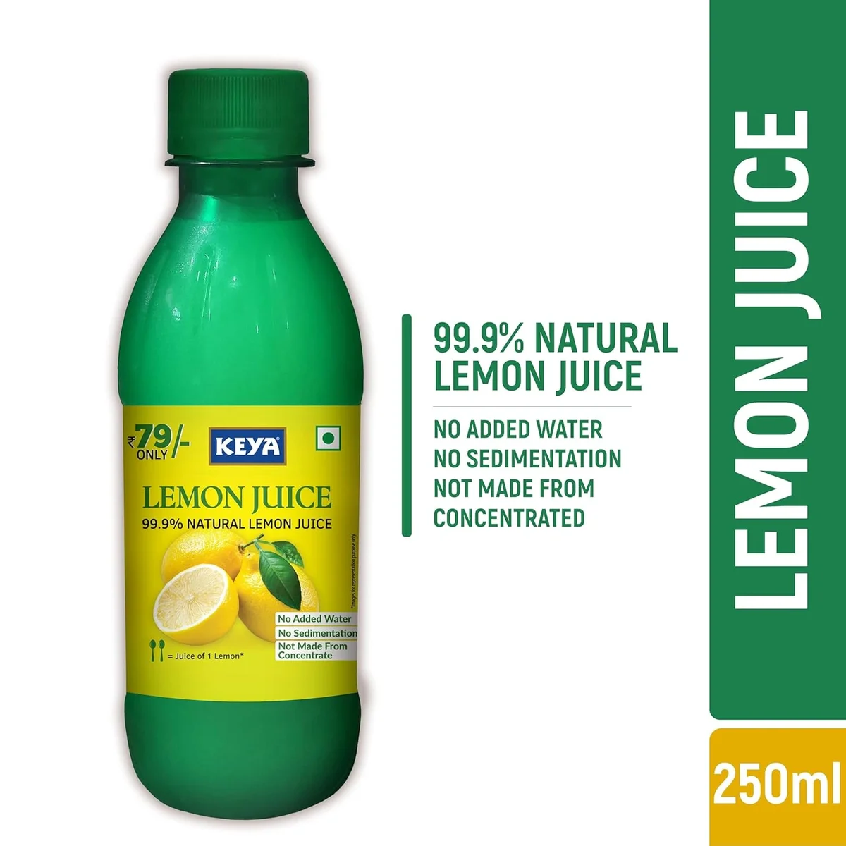 Keya Fresh Lemon Juice| Contains Natural Lemon Juice| No Added Water, No Concentrate, No Sedimentation|Fresh for 24 Months| 250 ml image 5