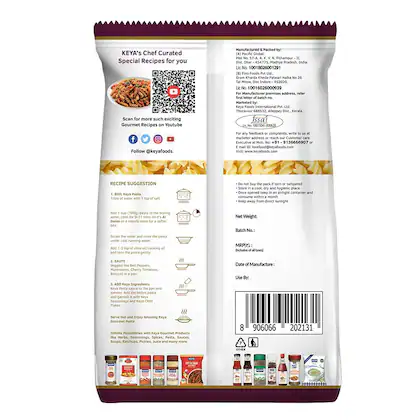  Keya Gourmet Fusilli Durum Wheat Semolina Pasta | 400 gm  image 2