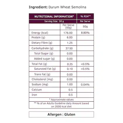  Keya Gourmet Fusilli Durum Wheat Semolina Pasta | 400 gm  image 3