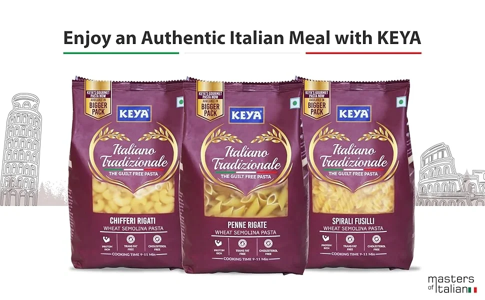  Keya 100% Durum Wheat Penne Pasta 500gm, Pack 2 image 7