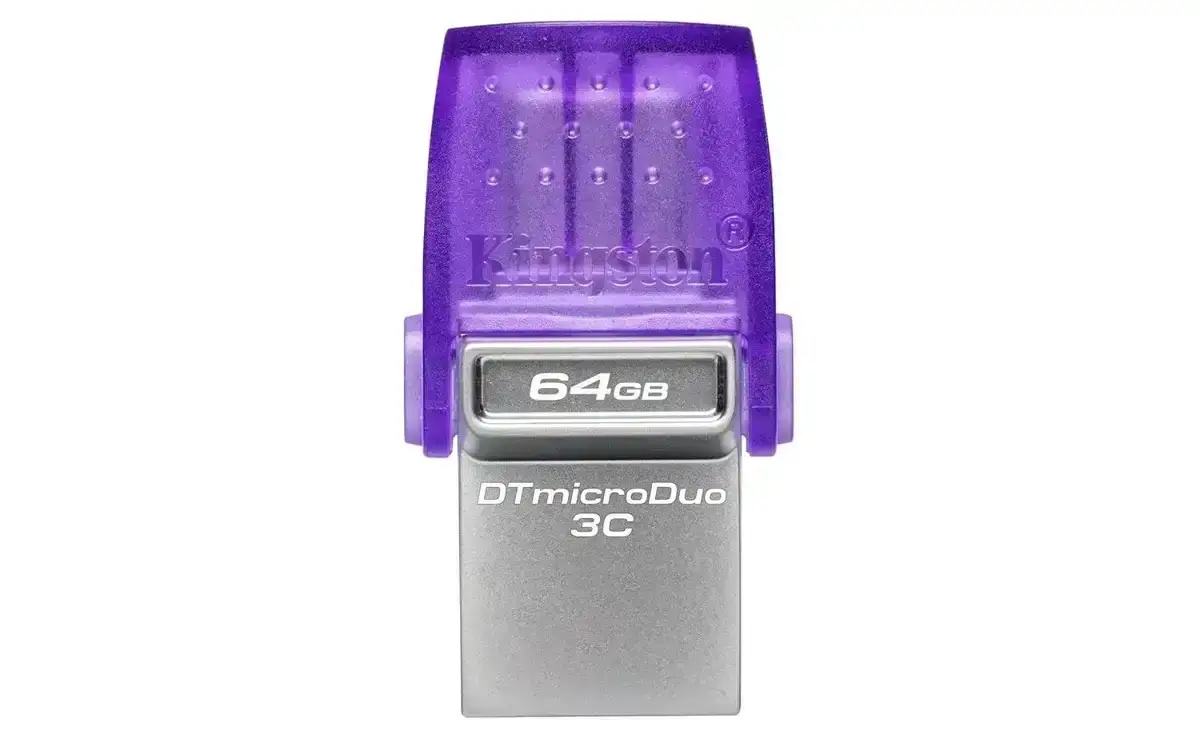 Kingston DataTraveler microDuo 3C 64GB USB-C & USB-A Pen Drive, Read Speed up to 200MB/s USB 3.2 Gen 1 Duo Connector DTDUO3CG3/64GB, 5 Year Warranty image 3