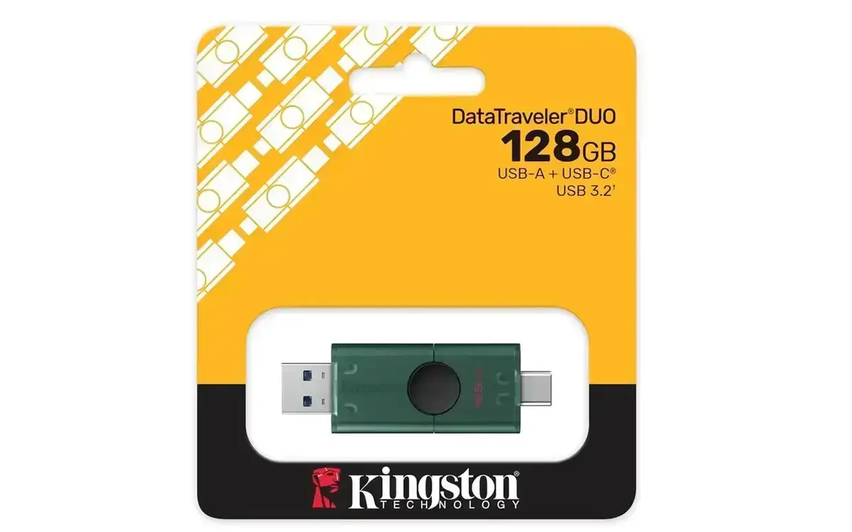 DataTraveler® Duo 128GB USB Flash Drive With dual USB-A and USB-C connectors, moving cap design, DTDEG2/128GB, 5 Year Warranty image 5