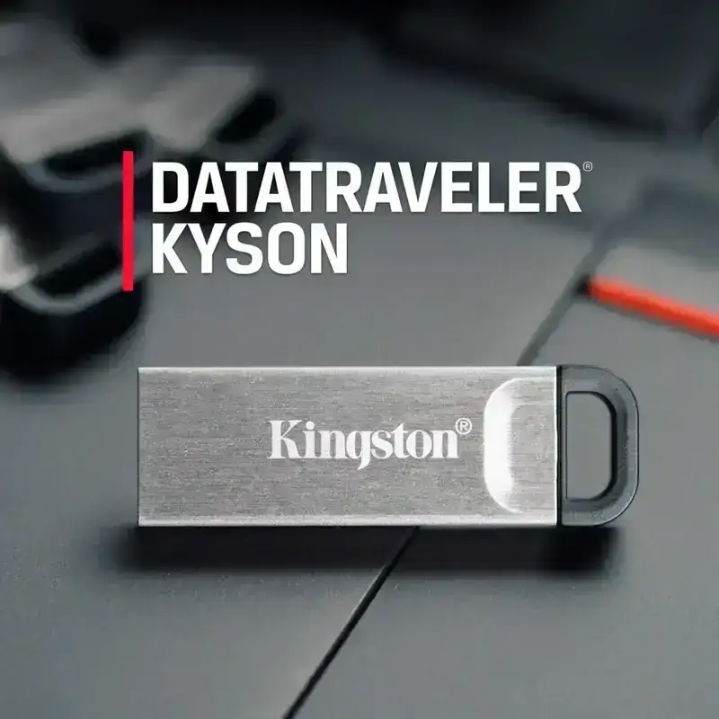 Kingston DataTraveler Kyson 128 GB pendrive USB 3.2 Gen 1, 200 MBps, Stylish Capless Metal Case (DTKN/128GB), 5 Year Warranty image 5