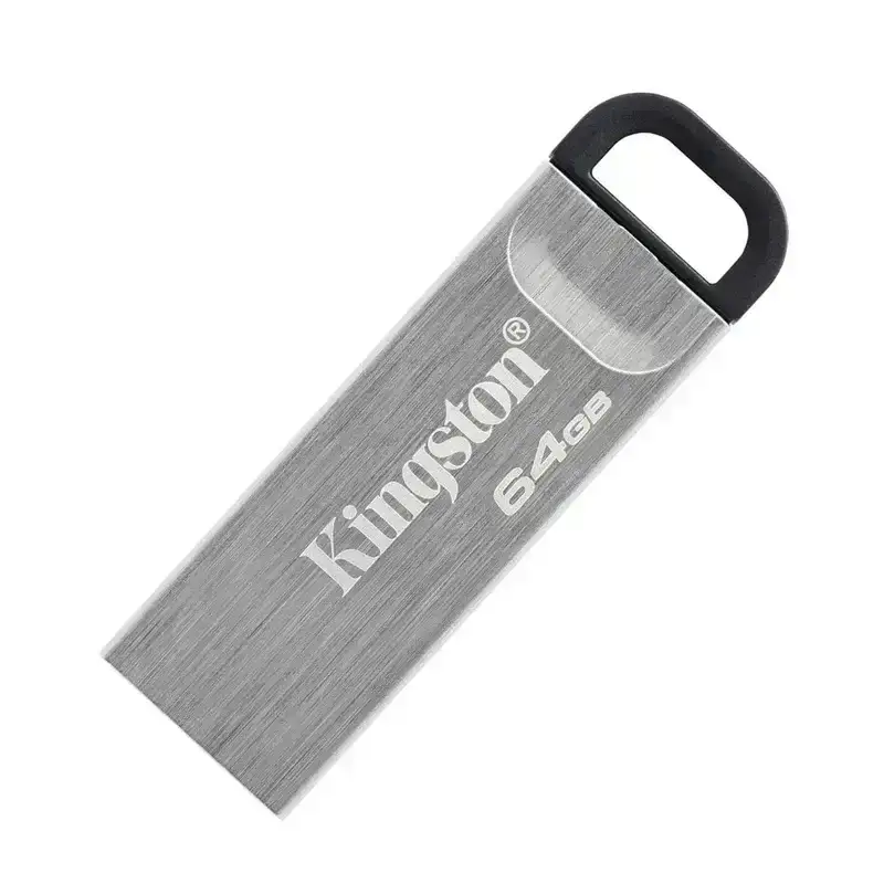 Kingston DataTraveler Kyson 64 GB pendrive USB 3.2 Gen 1, 200 MBps, Stylish Capless Metal Case (DTKN/64GB), 5 Year Warranty image 2