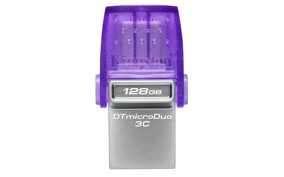 Kingston DataTraveler microDuo 3C 128GB USB-C & USB-A Pen Drive, Read Speed up to 200MB/s USB 3.2 Gen 1 Duo Connector DTDUO3CG3/128GB, 5 Year Warranty image 2