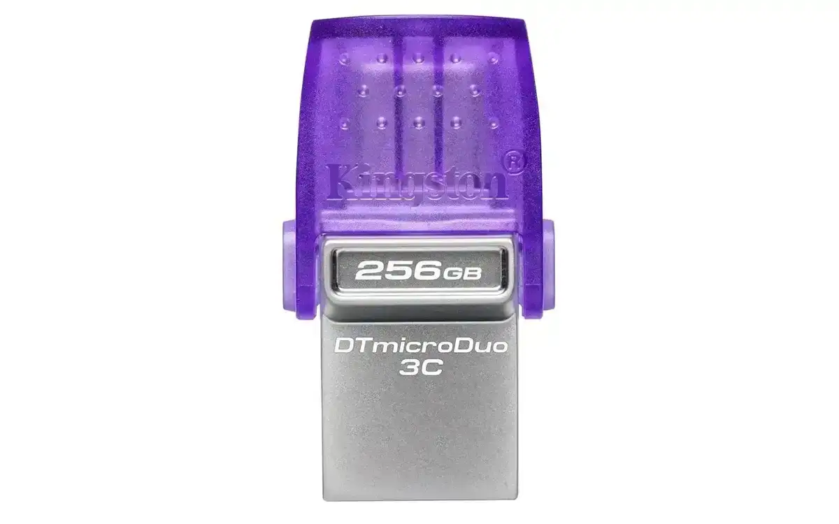 Kingston DataTraveler microDuo 3C 256GB USB-C & USB-A Pen Drive, Read Speed up to 200MB/s USB 3.2 Gen 1 Duo Connector DTDUO3CG3/256GB, 5 Year Warranty image 3