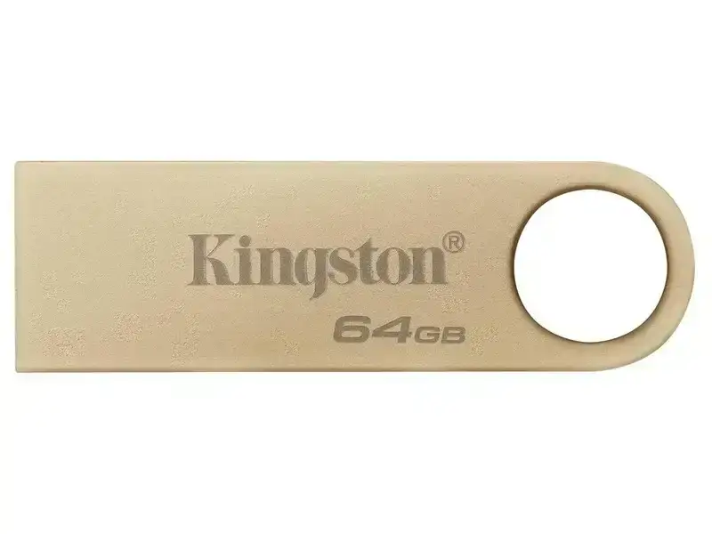 Kingston DataTraveler SE9 G3 64GB USB 3.2 Flash Drive. Features metal casing and up to 220MB/s transfer speed.
