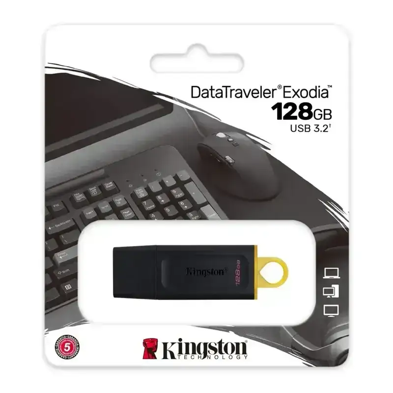 Kingston DataTraveler Exodia DTX/128GBIN, 128GB Pen Drive, USB 3.2 Gen 1 (Multicolor), 5 year Warranty image 5