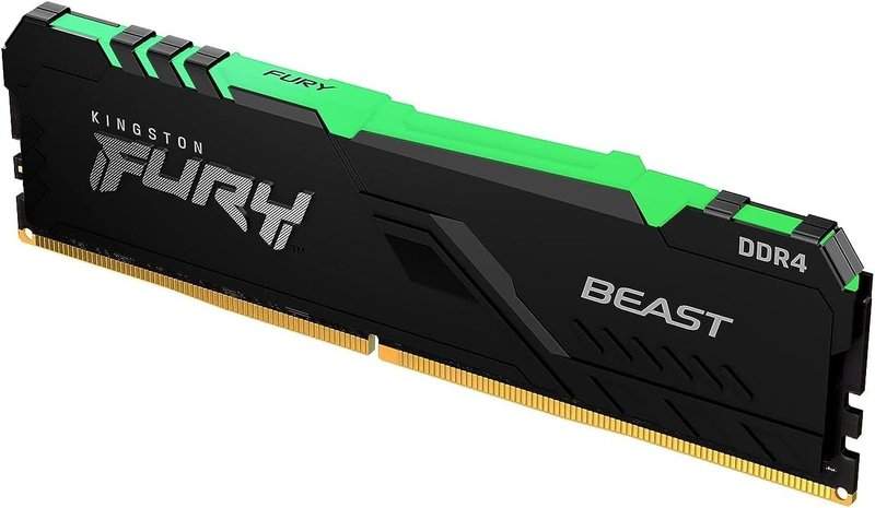 Kingston FURY Beast 16GB 3200MHz DDR4 CL16 Black Desktop RAM (KF432C16BBA/16) with 10-Year Warranty.