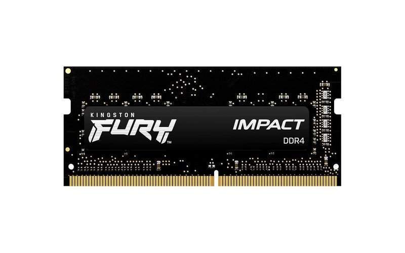 Kingston Fury Impact 8GB 3200MHz DDR4, CL20 SODIMM, Laptop RAM / Memory, Black, KF432S20IB/8, 10 Year Warranty image 2