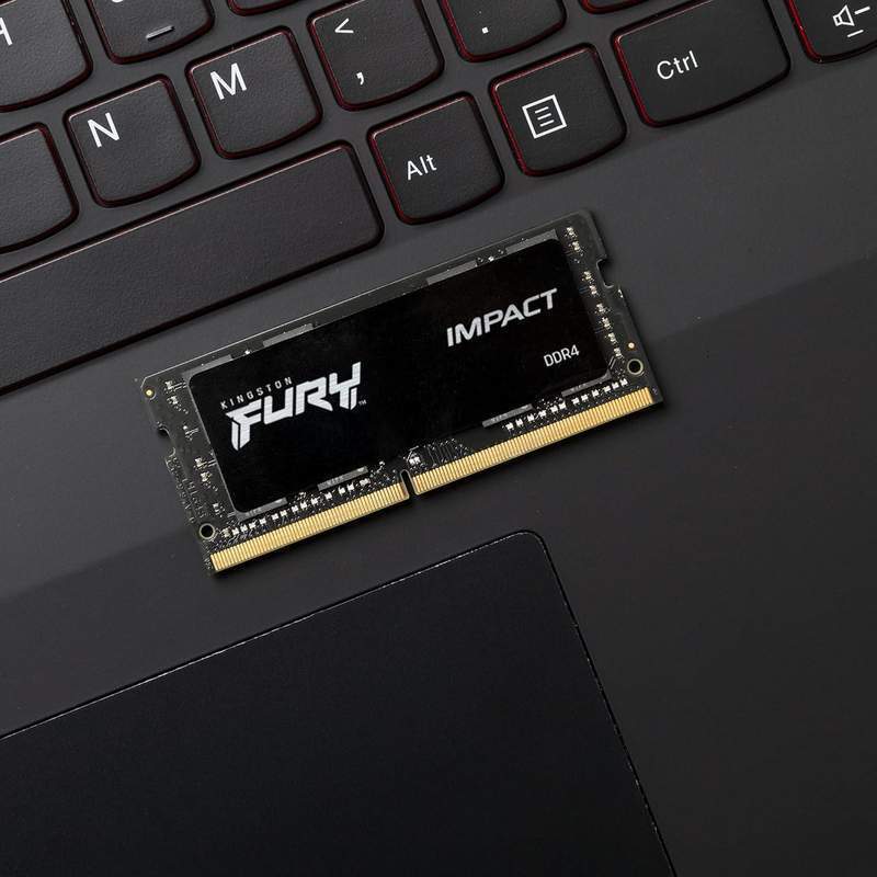 Kingston Fury Impact 8GB 3200MHz DDR4, CL20 SODIMM, Laptop RAM / Memory, Black, KF432S20IB/8, 10 Year Warranty image 5