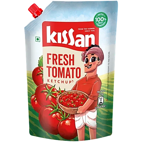 Kissan Fresh Tomato Ketchup Pouch, 850gm