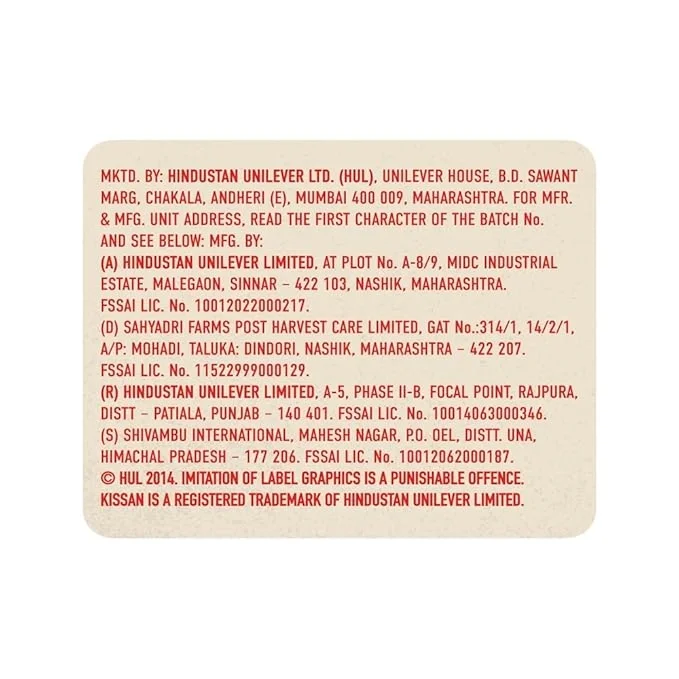 Kissan Orange Marmalade Jam, 500gm, 100% Real fruit ingredients image 2