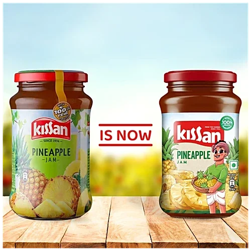 Kissan Pineapple Jam, 500gm, 100% Real Fruit Ingredients image 3