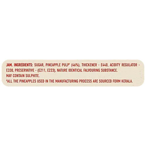 Kissan Pineapple Jam, 500gm, 100% Real Fruit Ingredients image 4