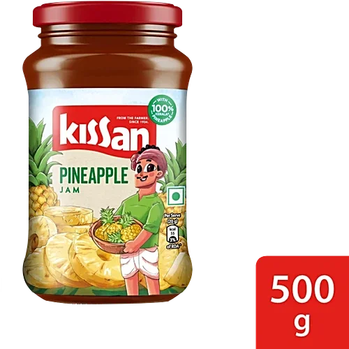 Kissan Pineapple Jam, 500gm, 100% Real Fruit Ingredients image 6