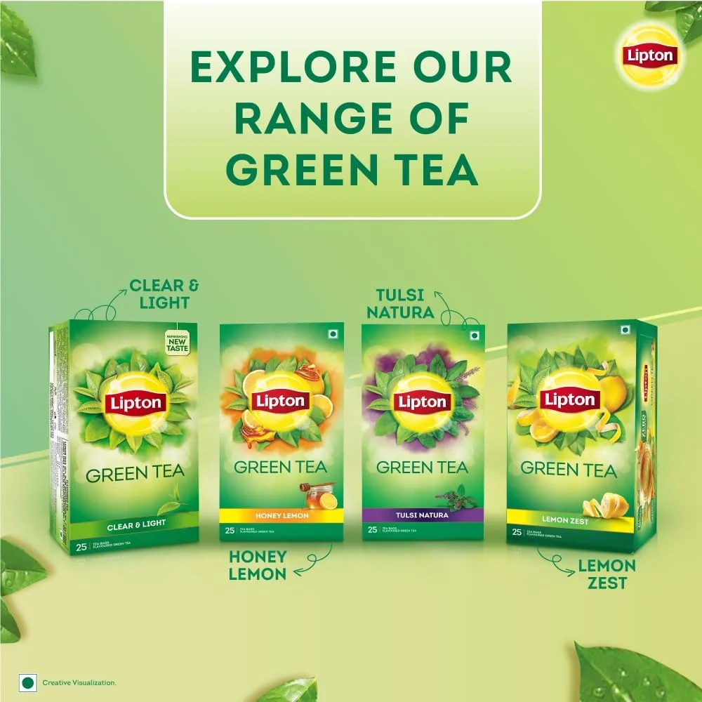 Lipton Clear & Light Green Tea Bags | 100 Pieces – Refreshing Herbal Tea image 5