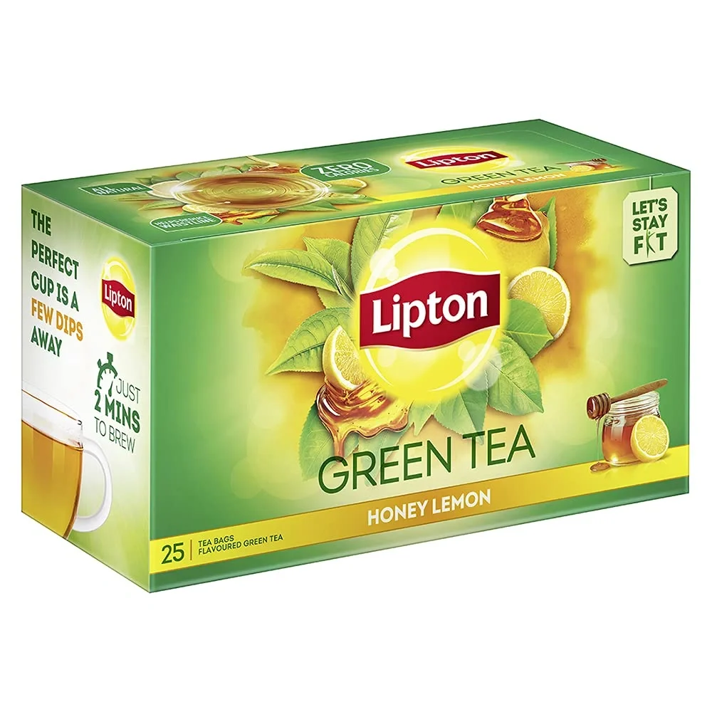 Lipton Honey Lemon Green Tea | 25 Tea Bags × 1.4g | Refreshing Lemon & Honey Flavor image 6