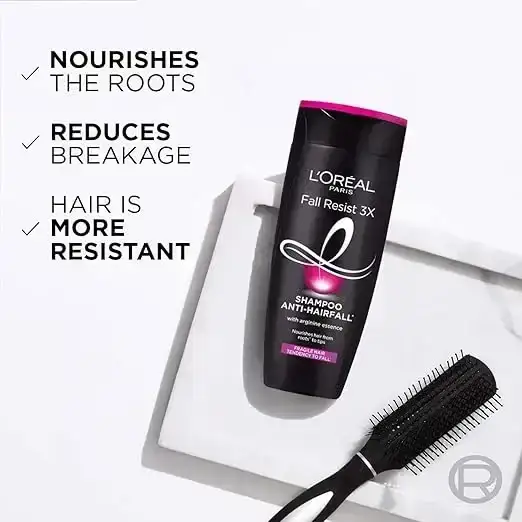 L'Oreal Paris Fall Resist 3X Anti-Hairfall Shampoo, 180ml image 3