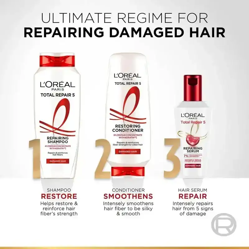 L'Oreal Paris,Total Repair 5 Shampoo, 650 ml image 10