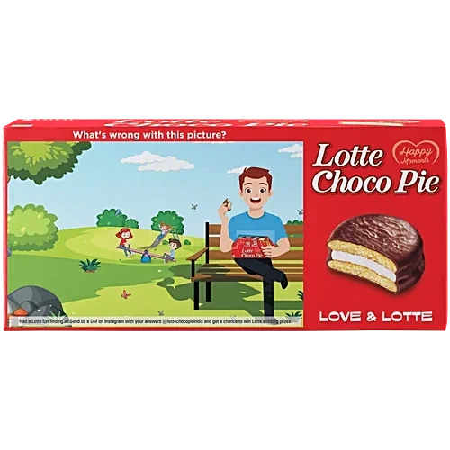  Lotte Choco Pie - Original, With Rich Marshmallow, 168g (28*6) image 2
