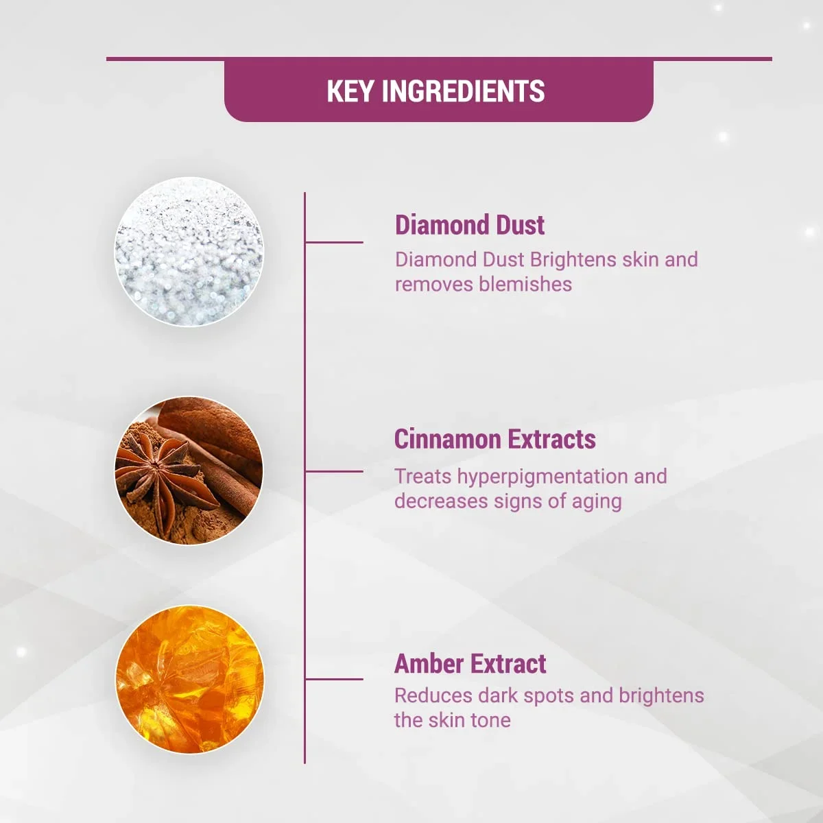 Lotus Herbals Radiant Diamond Cellular Radiance 1 Facial Kit | With Diamon Dust & Cinnamon, 37gm image 5