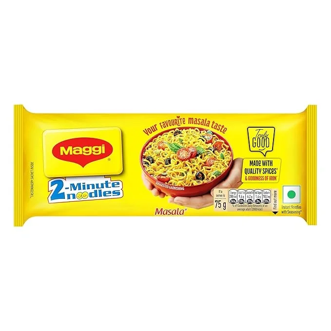 Maggi 2-Minute Instant Noodles, Masala Noodles With Goodness Of Iron