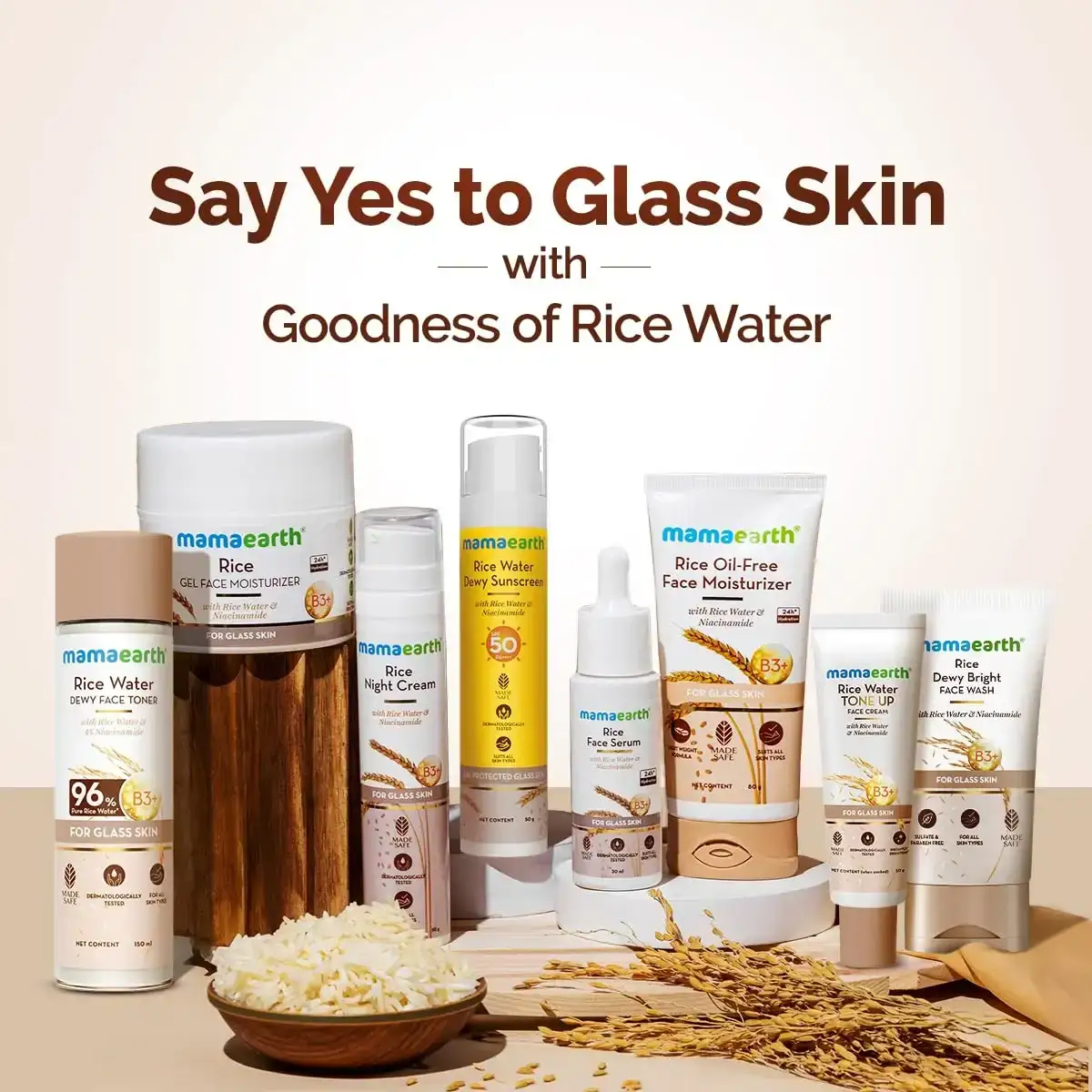 Mamaearth Rice Dewy Bright 150ml for Glow-Boosting Rice Water Face Wash image 4