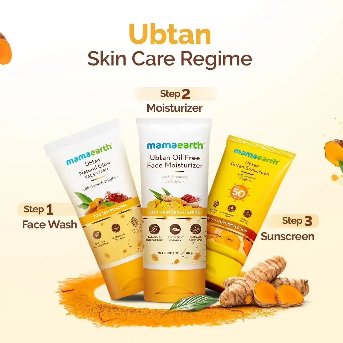 Mamaearth Ubtan Natural Glow Face Wash, 150ml image 3