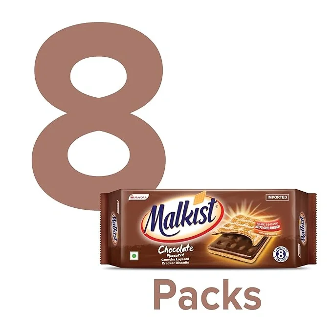  Malkist Chocolate Flavoured Cracker Biscuits Jumbo Pack, 144 Gram  image 4