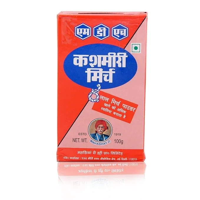 MDH Kashmiri Mirch 100g | Flavorful & Vibrant Red Chilli Powder image 3