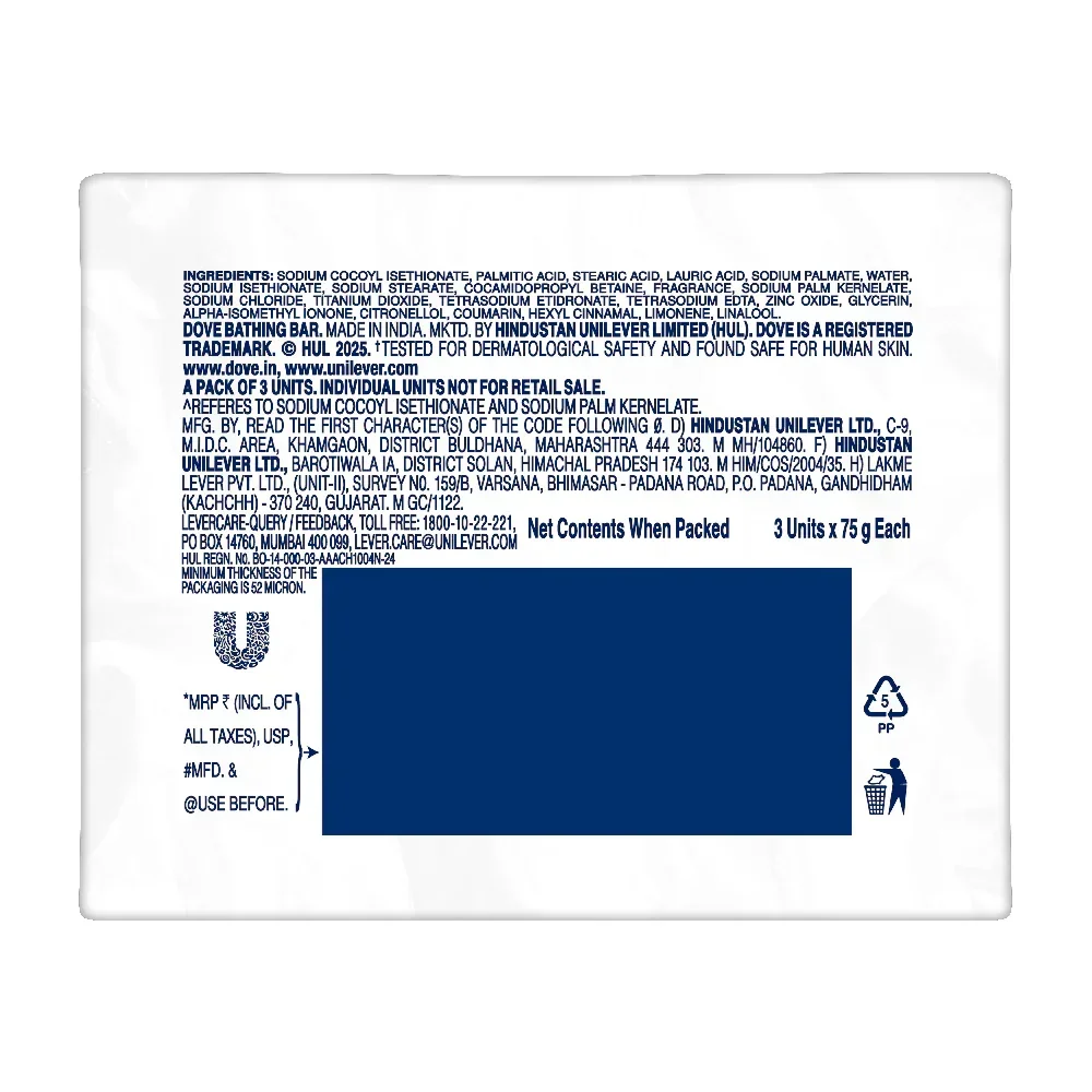  Dove Serum Bar with Nutrient Serum | 225g (75g x 3) image 3