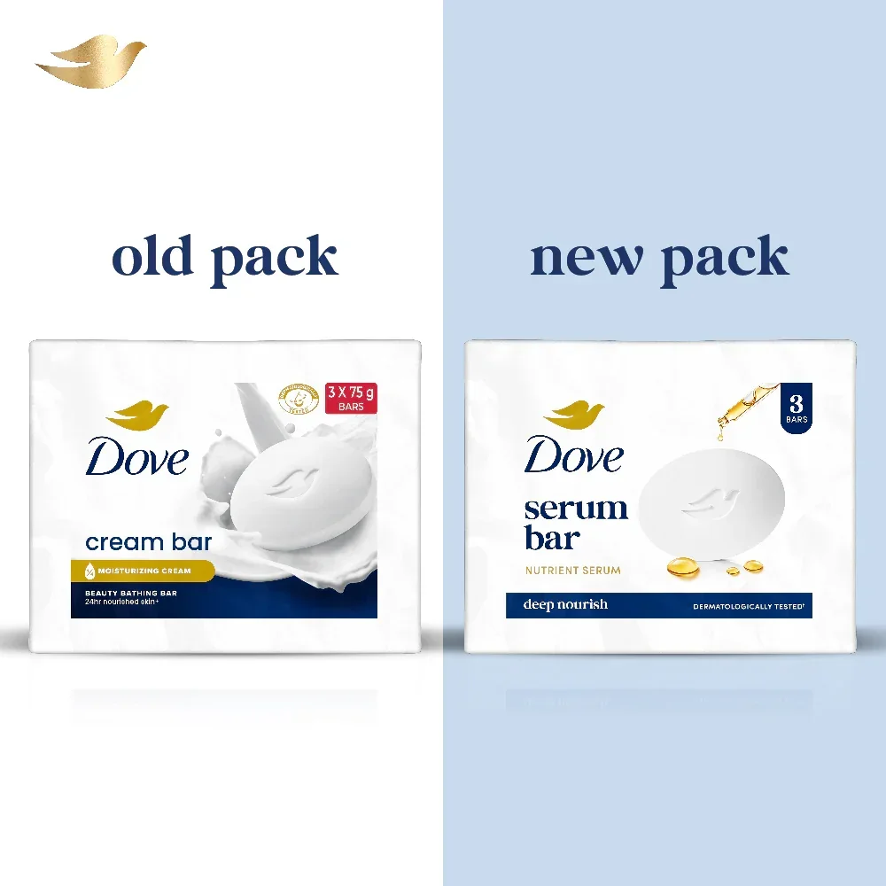  Dove Serum Bar with Nutrient Serum | 225g (75g x 3) image 5