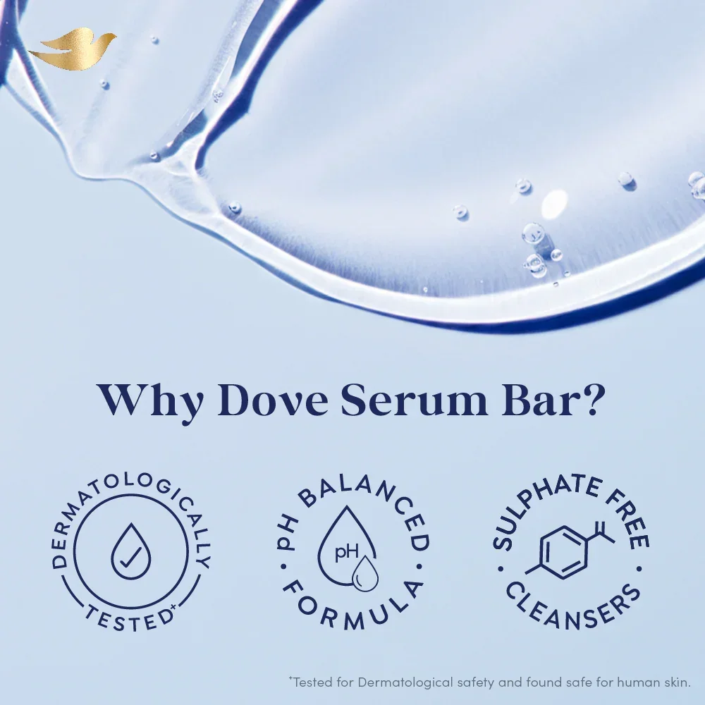  Dove Serum Bar with Nutrient Serum | 225g (75g x 3) image 6