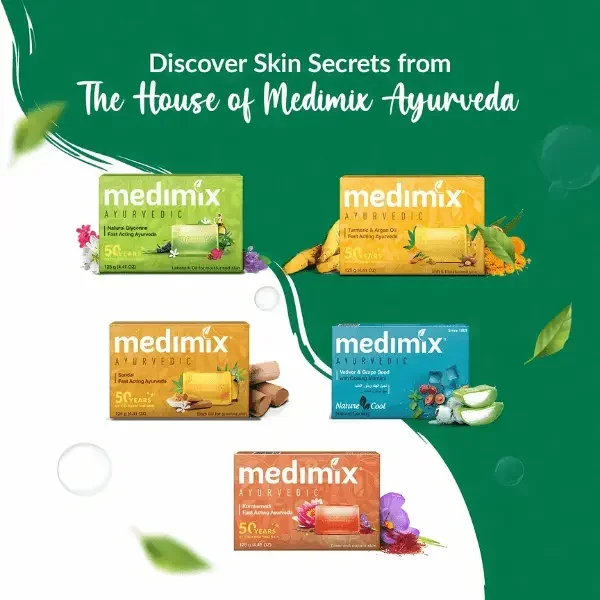 Medimix Ayurvedic Nature Protect Soap 18 Herbs | 3×125g + 75g Free image 2