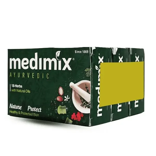 Medimix Ayurvedic Nature Protect Soap 18 Herbs | 3×125g + 75g Free image 9