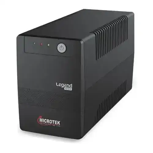 Microtek Legend 1000 VA UPS for desktop PC and home office use. 2-year warranty on UPS, 1 year on battery.