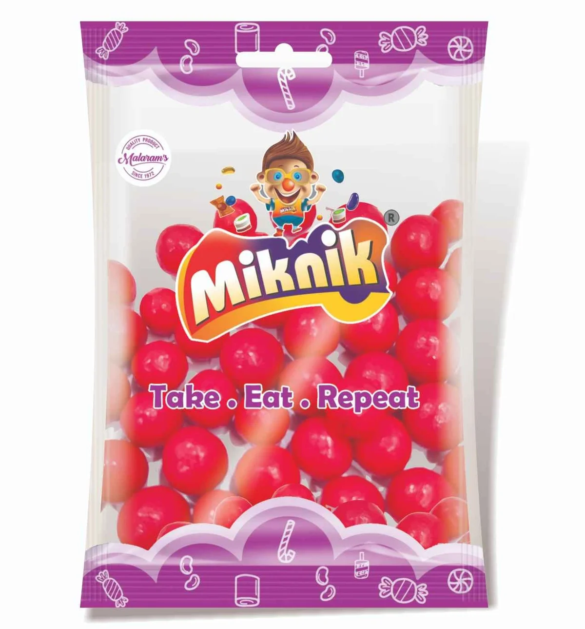 Miknik Choki Chatpati Goli, 90gm, flavorful and sour candy