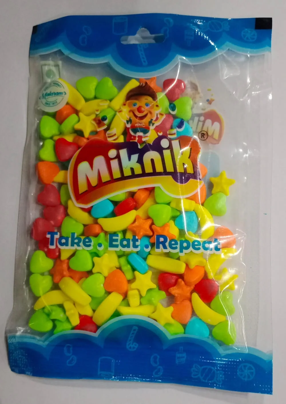 Miknik Sweet Joys, 60gm, flavourful and sour candy.