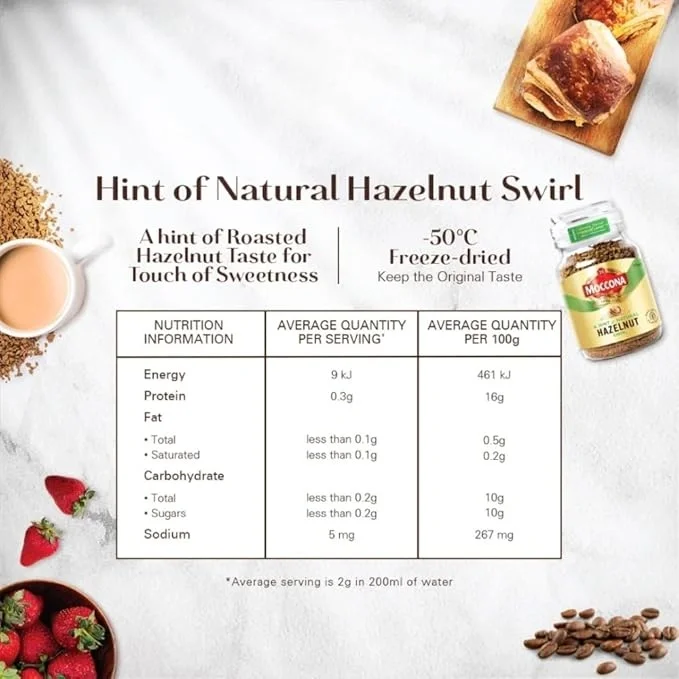 Moccona Hazelnut Flavoured Instant Coffee 95g image 5