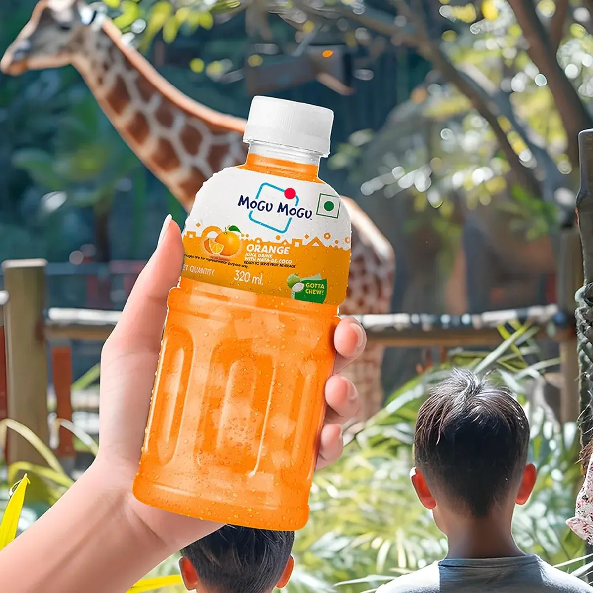 Mogu Mogu Orange Juice Drink with Nata de Coco Jelly – 320ml image 7