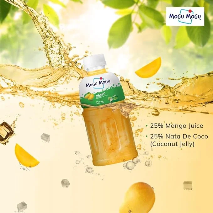 Mogu Mogu Mango Juice Drink with Nata de Coco Jelly – 320ml image 4