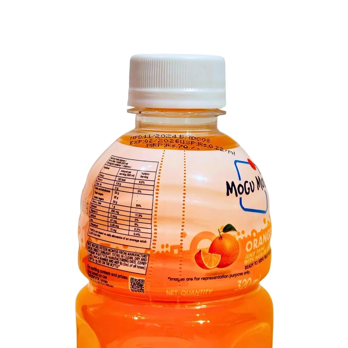 Mogu Mogu Orange Juice Drink with Nata de Coco Jelly – 320ml image 9