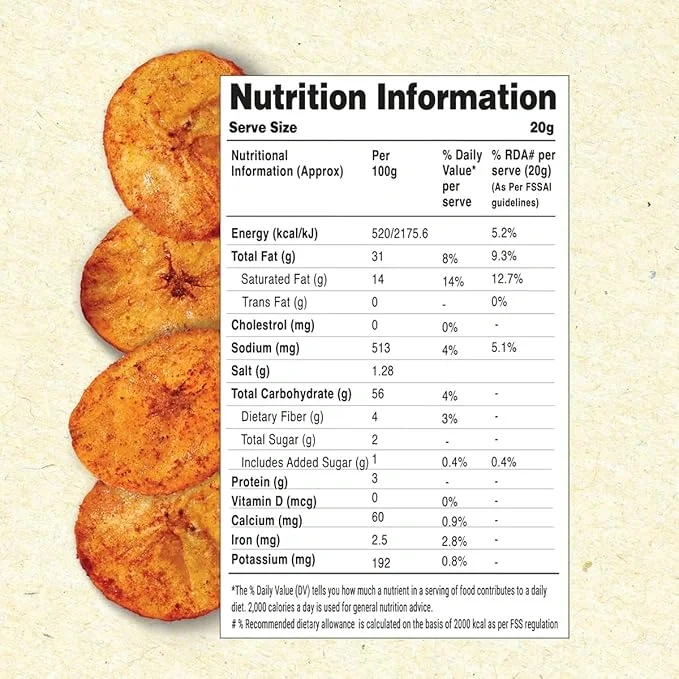 MOM Meal of the Moment Peri Peri Banana Chips 75g | Super Thin & Crispy Snack image 4